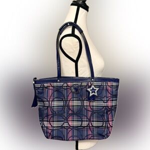 Coach Tartan Purple/Blue Plaid